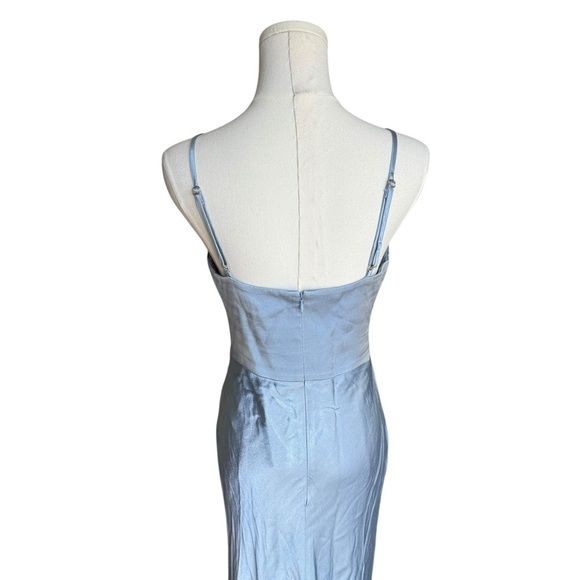 Shona Joy - NWT Shona Joy Angelica Keyhole Lace Midi Dress In Powder Blue Sz 6 - Picture 6 of 10